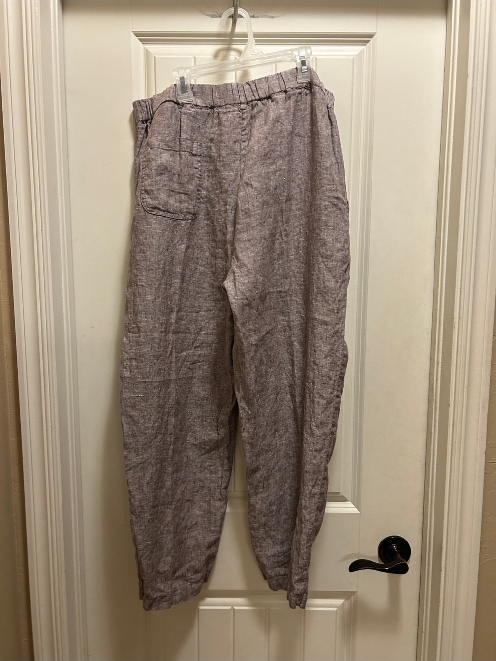 Quince large brown linen pants - Picture 4 of 5
